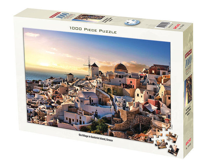 Tomax 100-206 Oia Village In Santorini Island 1000 Piece Puzzle