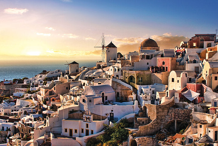 Tomax 100-206 Oia Village In Santorini Island 1000 Piece Puzzle