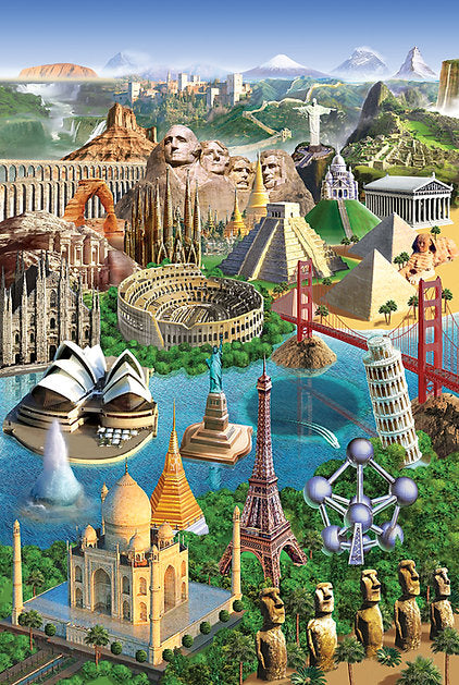 Tomax 100-211 Wonders of the World 1000 Piece Puzzle