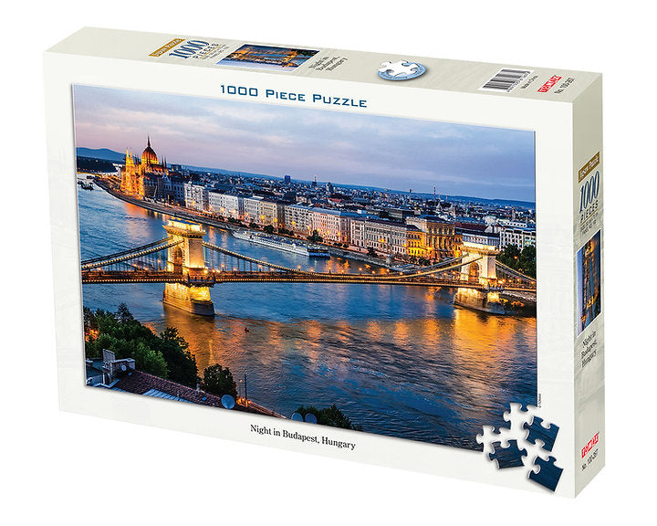 Tomax 100-267 Night In Budapest Hungary 1000 Piece Puzzle