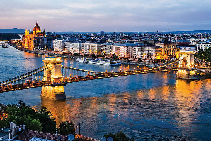 Tomax 100-267 Night In Budapest Hungary 1000 Piece Puzzle
