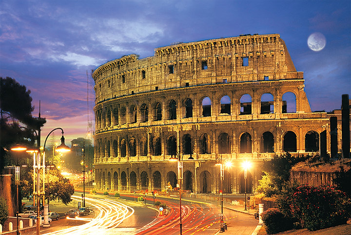 Tomax 100-302 Rome Colosseum 1000 Piece Puzzle (Glow in the Dark)