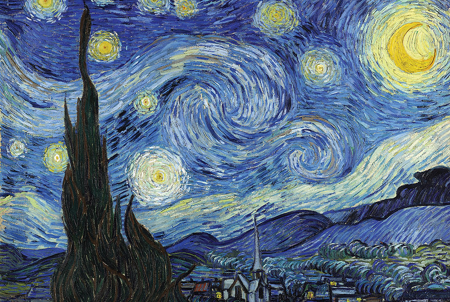 Tomax 100-342 Vincent van Gogh Starry Night 1000 Piece Puzzle (Glow In The Dark)