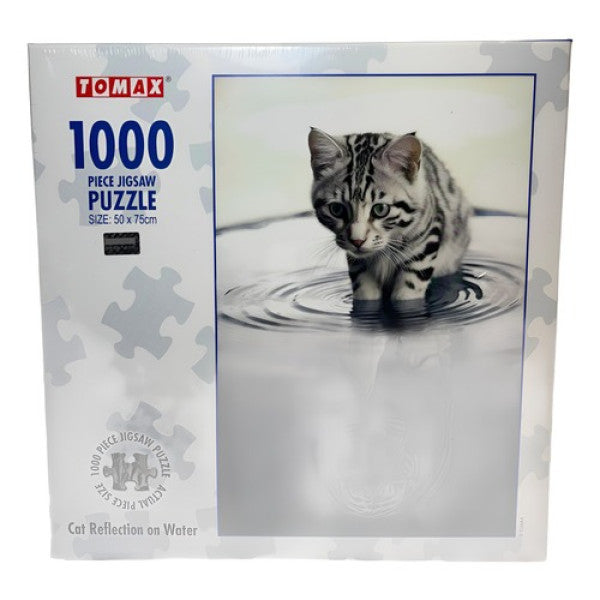 Tomax 100-424 Cat Reflection/Water 1000 Piece Puzzle