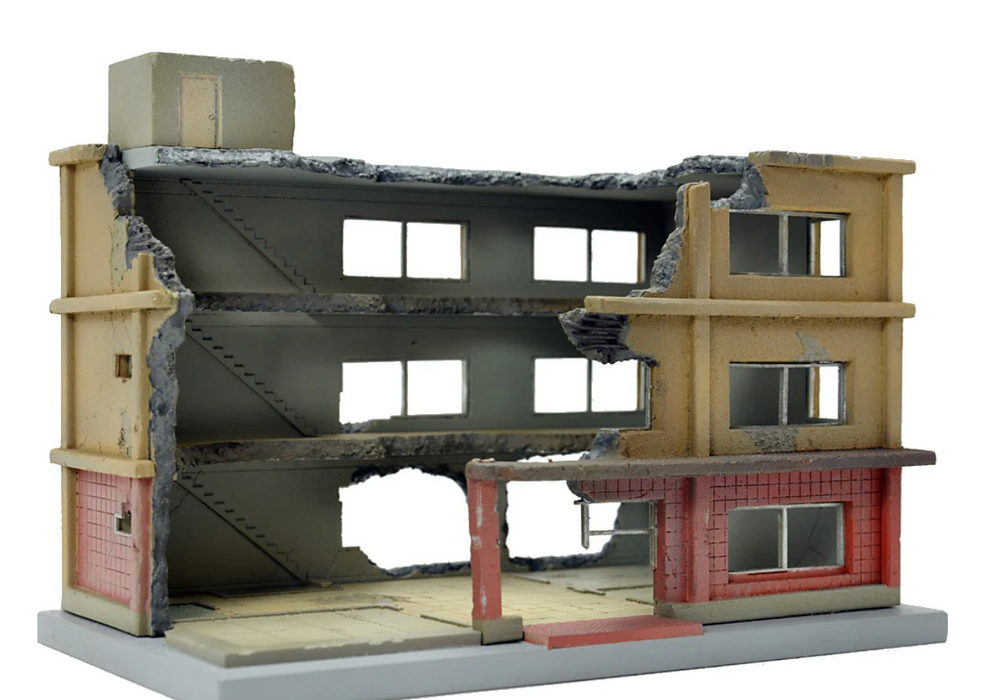 TomyTec 311867 DCM03 1/144 Dio Com Destroyed Building B Kit
