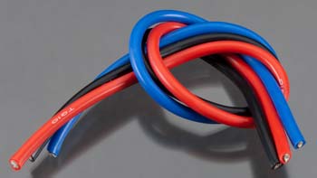 TQ Wire 1103 10 Gauge Super Flexible Wire - Black, Red, and Blue (1' Each)