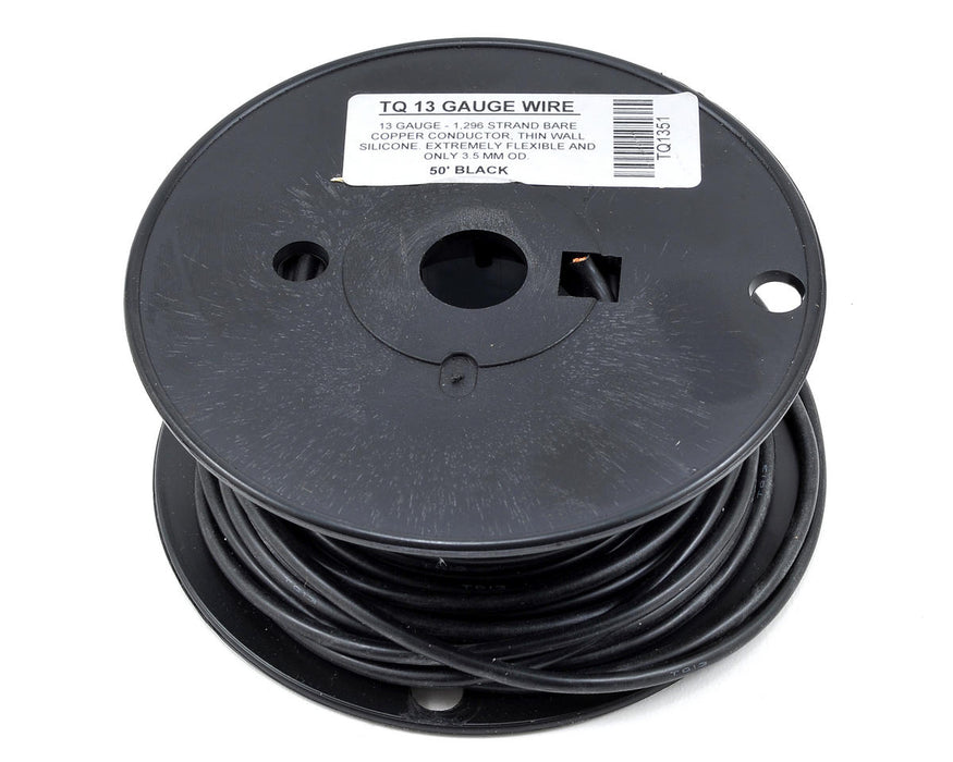 TQ Wire 1351 TQ13 13 Gauge Wire - Black (50')