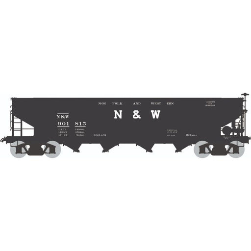 Rapido Trains HO Scale H21A 4 Bay Hopper Norfolk & Western N&W 