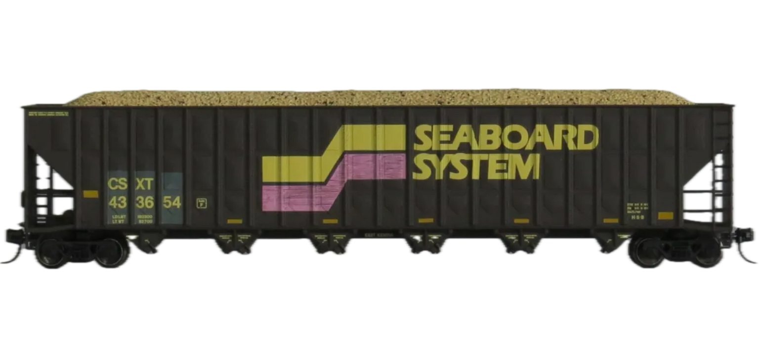 Trainworx 27024-10 N Scale Woodchip Hopper ex-Seaboard CSXT 433654