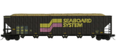 Trainworx 27024-10 N Scale Woodchip Hopper ex-Seaboard CSXT 433654