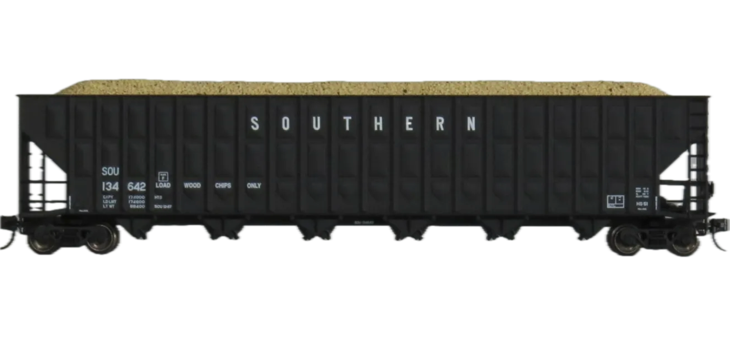 Trainworx 27035-10 N Scale Woodchip Hopper Southern 134642