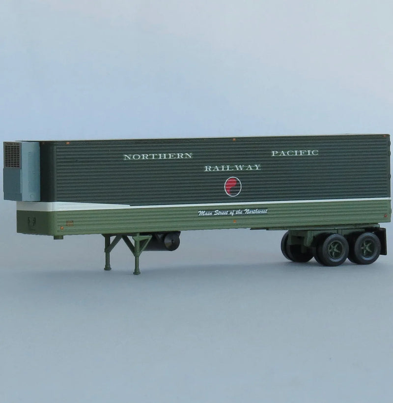 Trainworx 40233-13 N Scale 40' Corrugated Trailer Northern Pacific NP