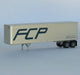 Trainworx 40278-1 N Scale 40' Corrugated Trailer Ferrocarril del Pacifico FCP 23235