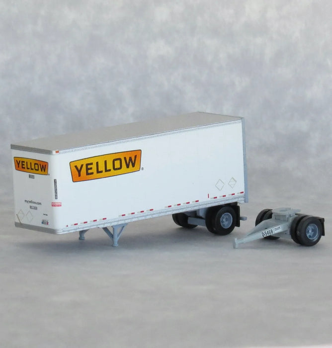 Trainworx 42885-07 N Scale 28′ Pup Semi Trailer YELLOW 130568