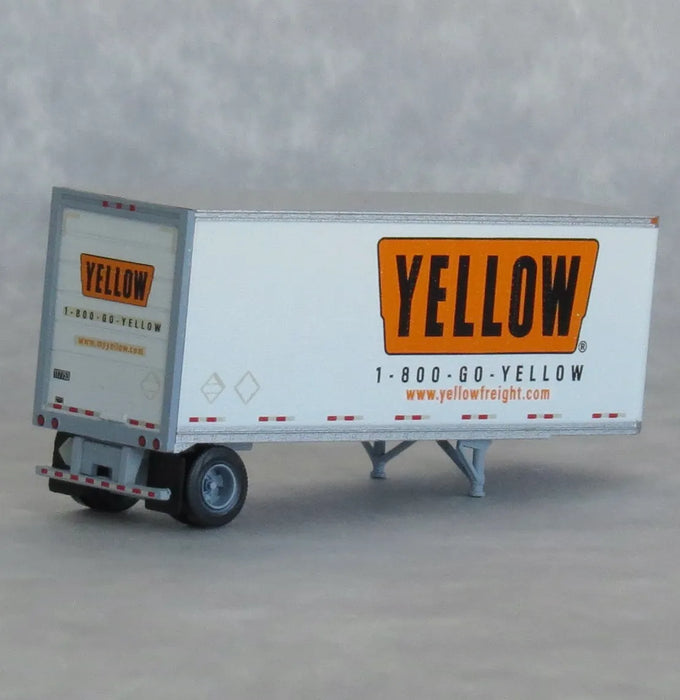 Trainworx 42885 N Scale 28′ Pup Semi Trailer YELLOW