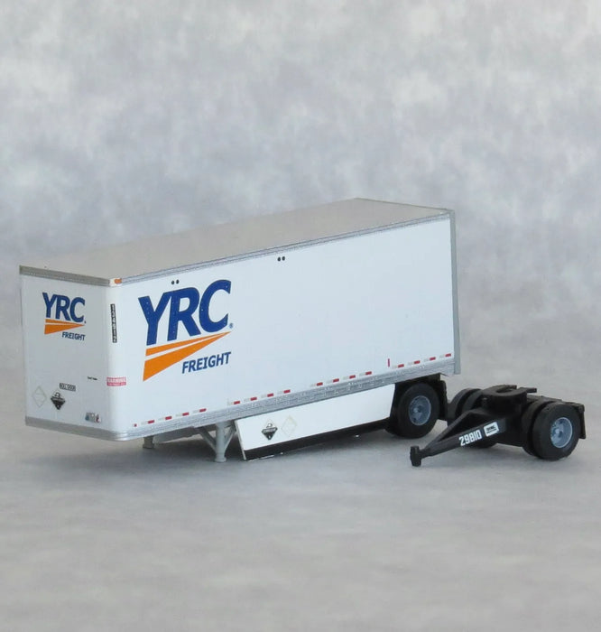 Trainworx 42890-04 N Scale 28′ Pup Semi Trailer YRC Freight 134912