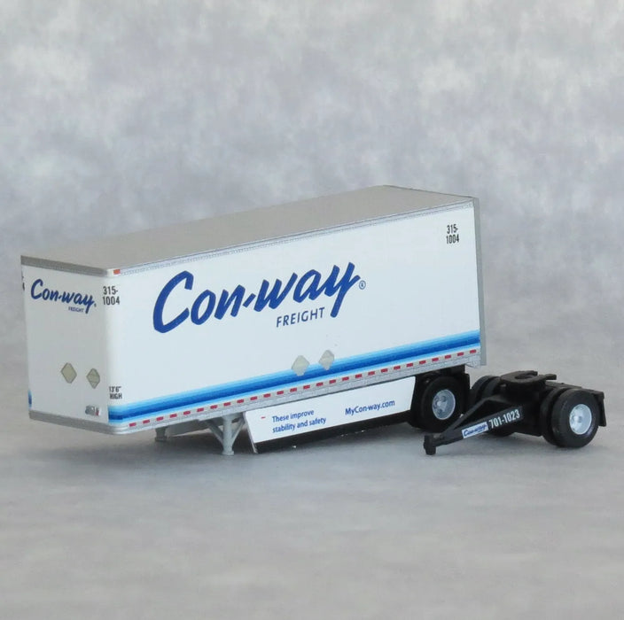 Trainworx 42891 N Scale 28′ Pup Semi Trailer Con-Way Freight