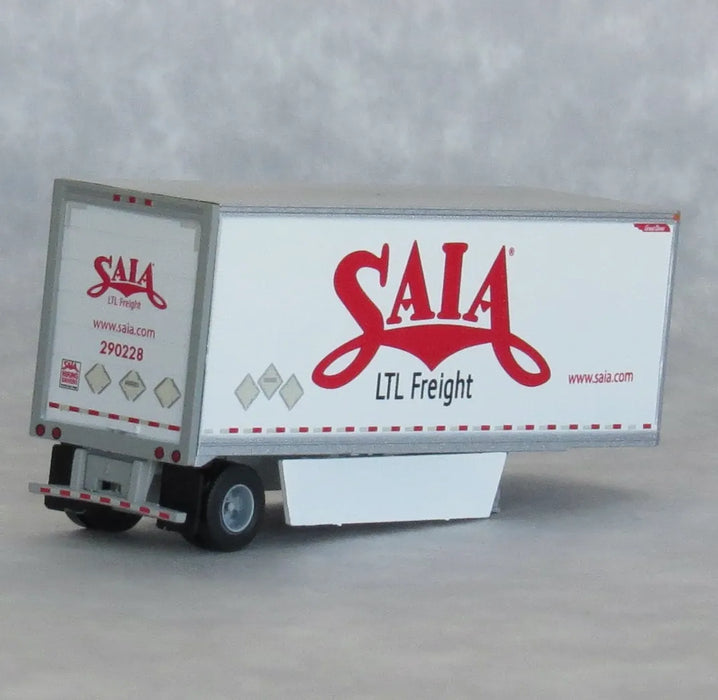 Trainworx 42892 N Scale 28′ Pup Semi Trailer SAIA LTL Freight