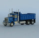 Trainworx 49074 N Scale Kenworth W900 Dump Truck - Blue