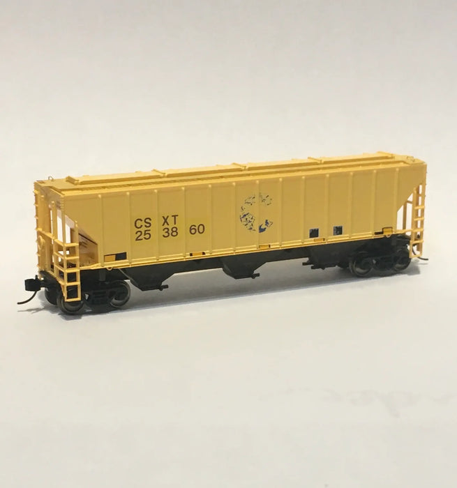 Trainworx N Scale 24424-04 PS-4427 Covered Hopper CSXT 253860 (Ex-Chessie)