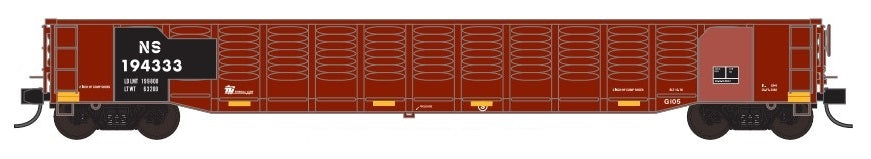 Trainworx N Scale 25213-01 52'6" Corrugated Gondola Norfolk Southern NS 194333 (Ex-MP Patched)