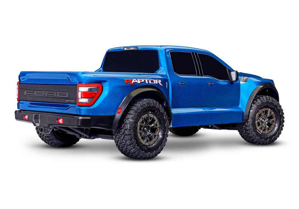 Traxxas 101076-4 Metallic Blue 1/10 Pro Scale Ford Raptor R™ 4x4 VXL Replica Truck