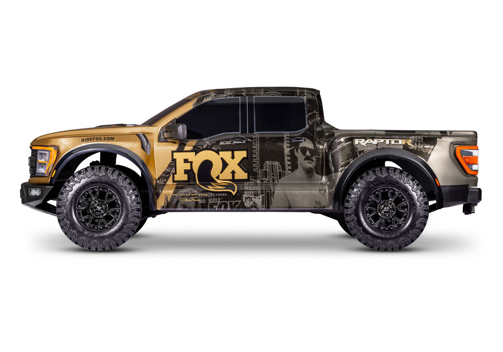Traxxas 101177-4 1/10 Ford Raptor R™ 4x4 Ultimate VXL Replica Truck - Fox Racing (Gold)