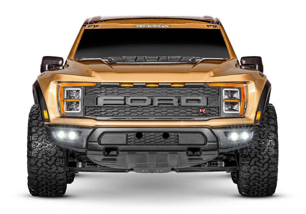 Traxxas 101177-4 1/10 Ford Raptor R™ 4x4 Ultimate VXL Replica Truck - Fox Racing (Gold)