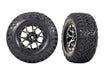 Traxxas 10187 Black Chrome Ford Raptor R™ Wheels with BF Goodrich® All-Terrain™ T/A® KO2 Tires 1 Pai