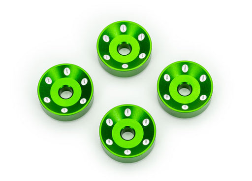 Traxxas 10257 Green Aluminum Wheel Washers for MAXX Slash® (4 Pack)