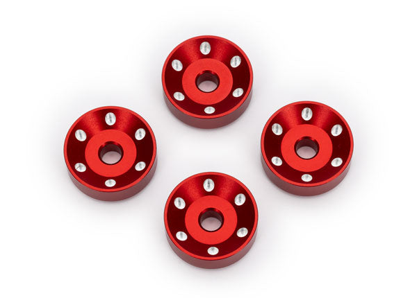 Traxxas 10257 Red Aluminum Wheel Washers for MAXX Slash® (4 Pack)