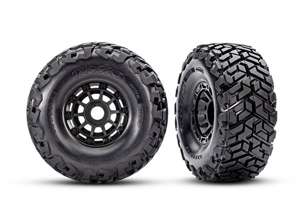 Traxxas 10272 Black Wheels with Belted Tires for Maxx Slash® (1 Pair)