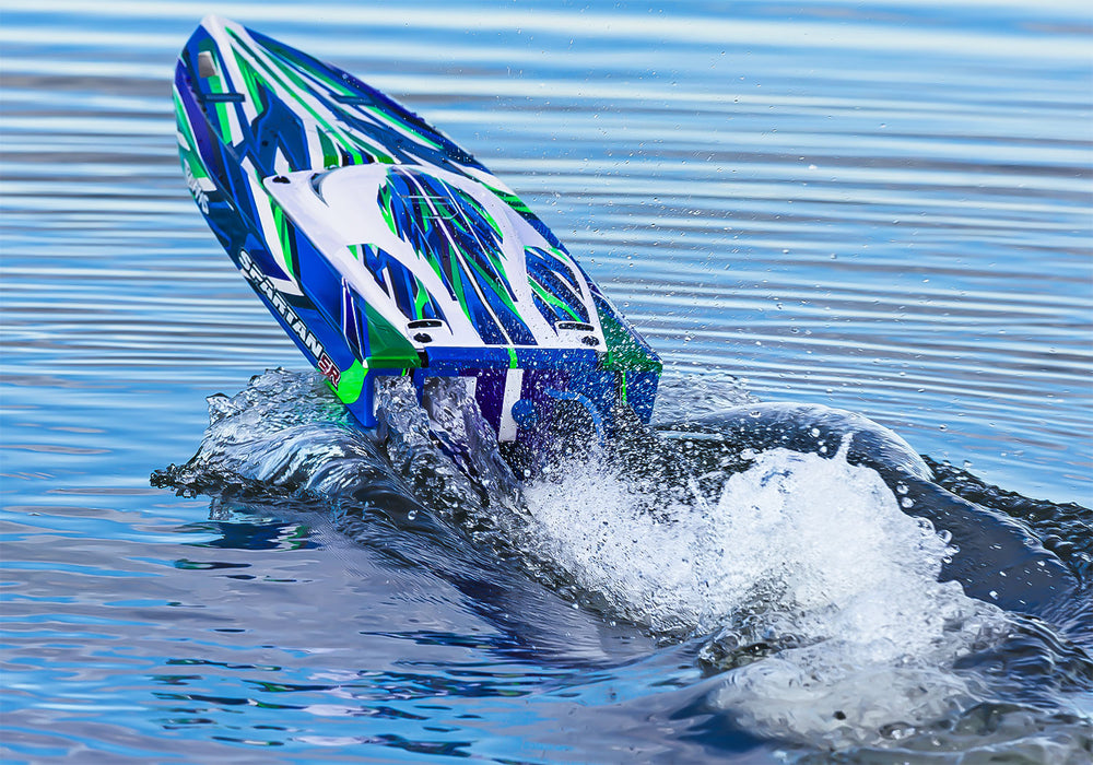 Traxxas 103076-4 Green Spartan SR 36" Brushless RC Race Boat