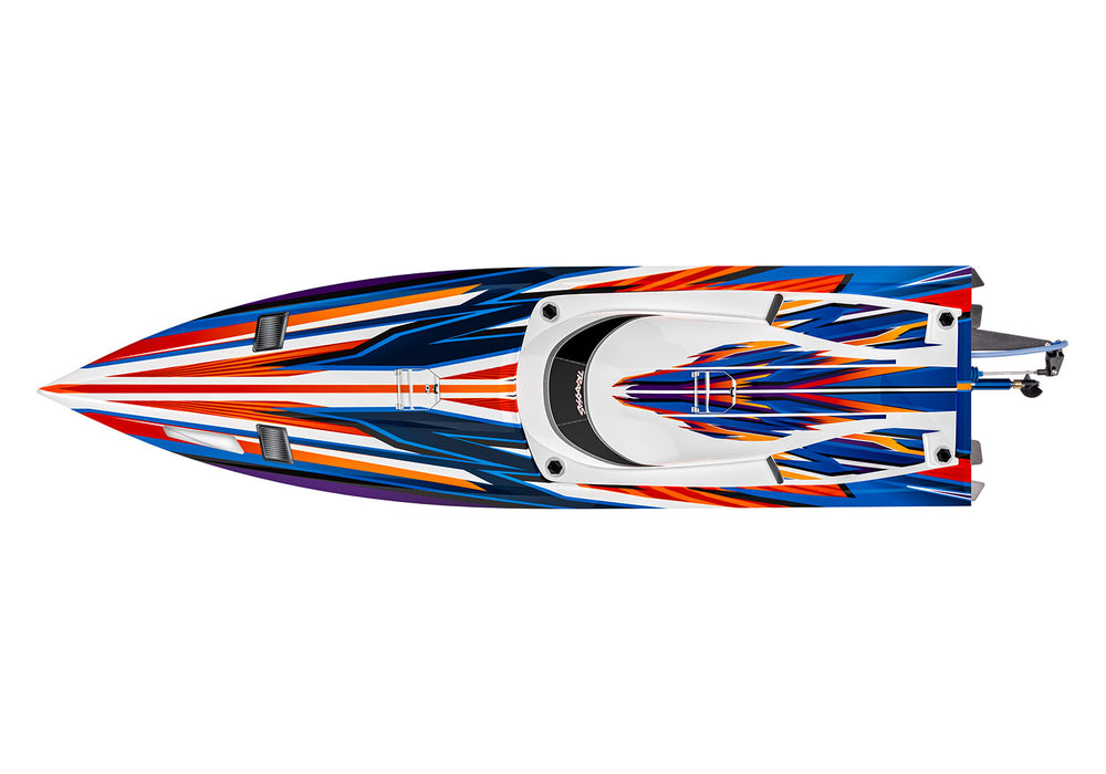 Traxxas 103076-4 Orange Spartan SR 36" Brushless RC Race Boat