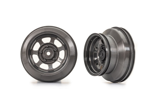 Traxxas 10471 Oval Wheels Graphite Gray for Traxxas Mudboss 2WD Front