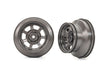 Traxxas 10472 Oval Wheels Graphite Gray for Traxxas Mudboss 4WD Front/Rear 2WD Rear