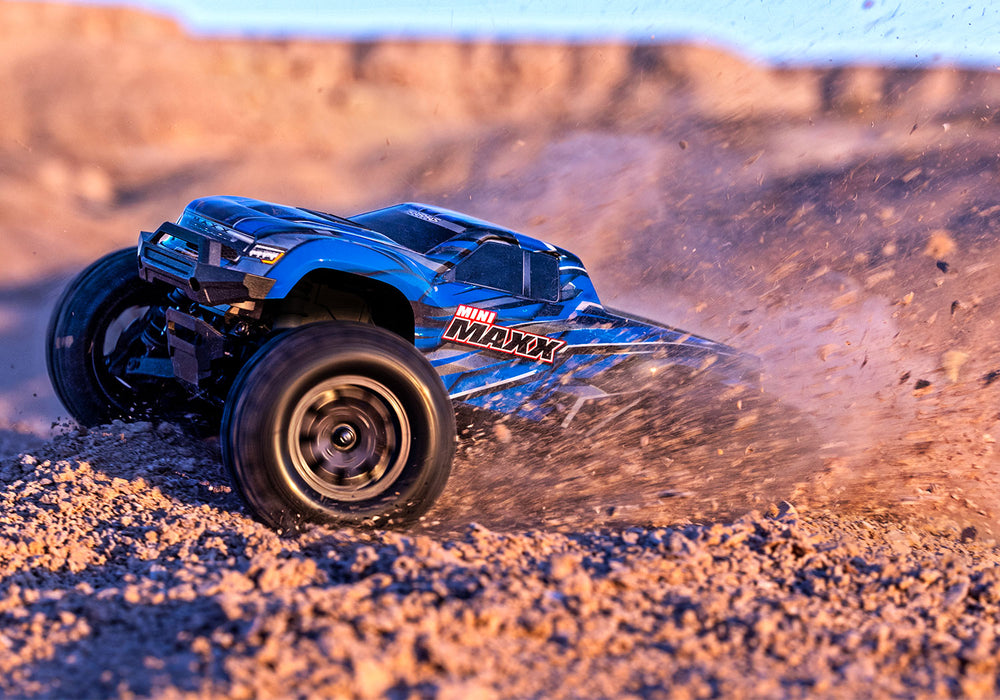 Traxxas 107154-1 Blue Mini Maxx® 4X4 RTR Brushless Monster Truck