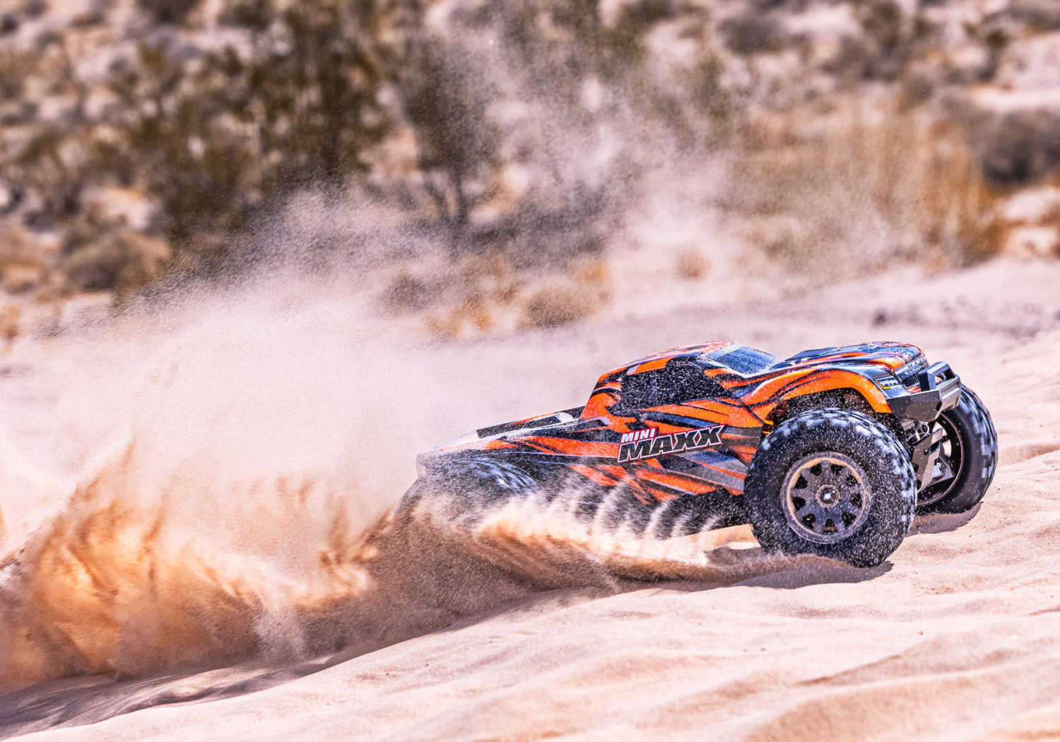 Traxxas 107154-1 Orange Mini Maxx® 4X4 RTR Brushless Monster Truck ...