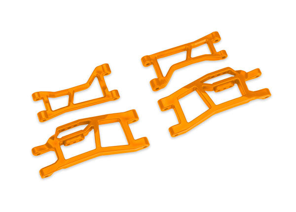 Traxxas 10725-ORNG Orange Front Upper and Lower Suspension Arms fits Mini XRT and Mini Maxx with WideMaxx Kit