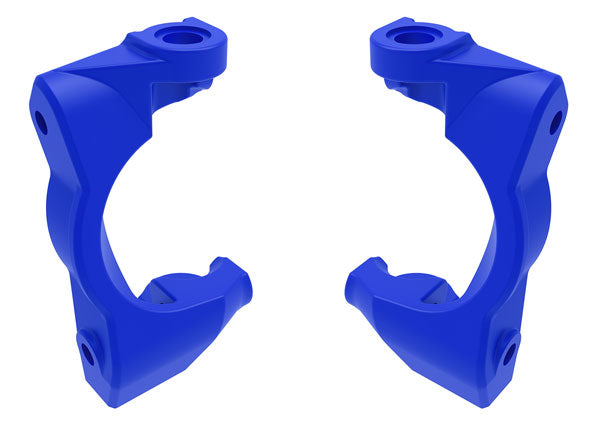 Traxxas 10732-BLUE Blue Left and Right Caster blocks (c-hubs) fits Mini Maxx®