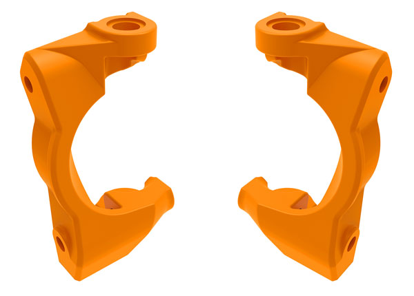 Traxxas 10732-ORNG Orange Left and Right Caster blocks (c-hubs) fits Mini Maxx®