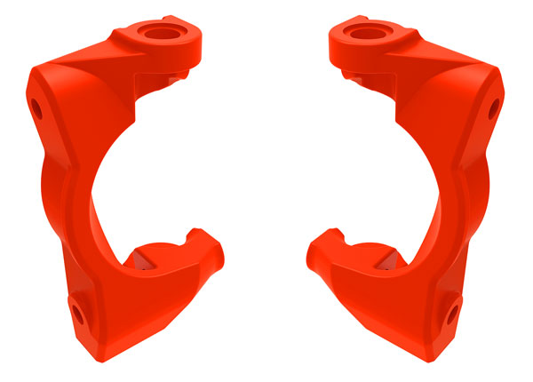 Traxxas 10732-RED Red Left and Right Caster blocks (c-hubs) fits Mini Maxx®