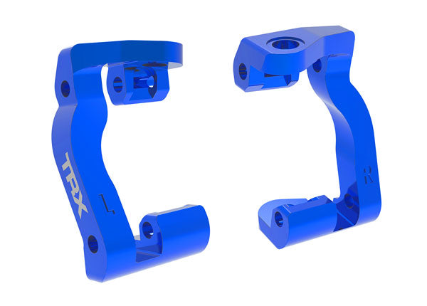Traxxas 10733-BLUE Blue Aluminum Left and Right Caster blocks (c-hubs) fits Mini Maxx®