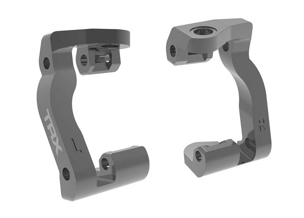 Traxxas 10733-GRAY Gray Aluminum Left and Right Caster blocks (c-hubs) fits Mini Maxx®