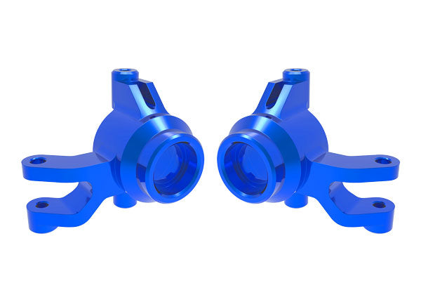 Traxxas 10734-BLUE Blue Aluminum Left and Right Steering Blocks fits Mini Maxx®