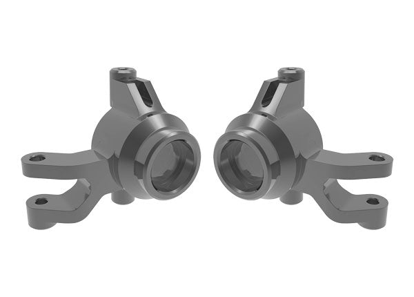 Traxxas 10734-GRAY Gray Aluminum Left and Right Steering Blocks fits Mini Maxx®