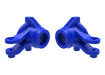 Traxxas 10736-BLUE Blue Left and Right Steering Blocks fits Mini Maxx®
