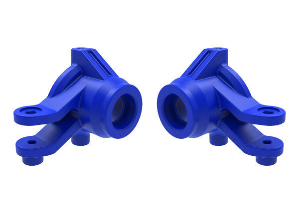 Traxxas 10736-BLUE Blue Left and Right Steering Blocks fits Mini Maxx®
