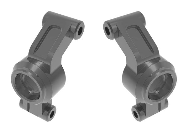 Traxxas 10751-GRAY Gray Aluminum Left and Right Stub Axle Carriers fits Mini Maxx®