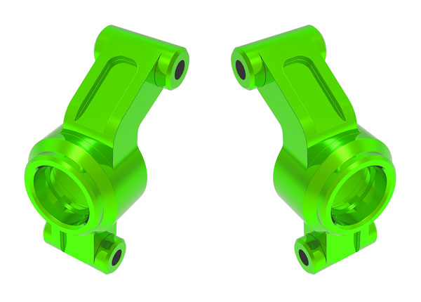 Traxxas 10751-GRN Green Aluminum Left and Right Stub Axle Carriers fits Mini Maxx®